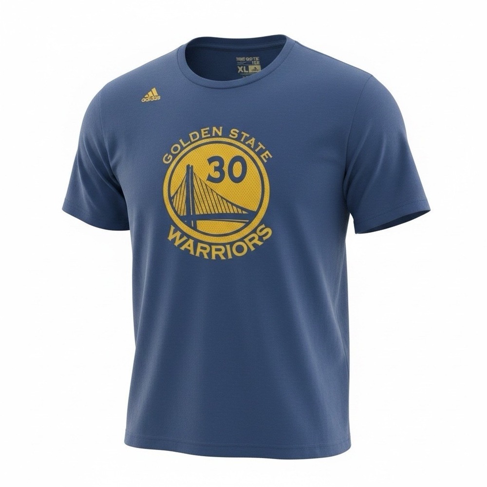 adidas Golden State Warriors Stephen Curry #30 NBA Shirt XL Blue Basketball